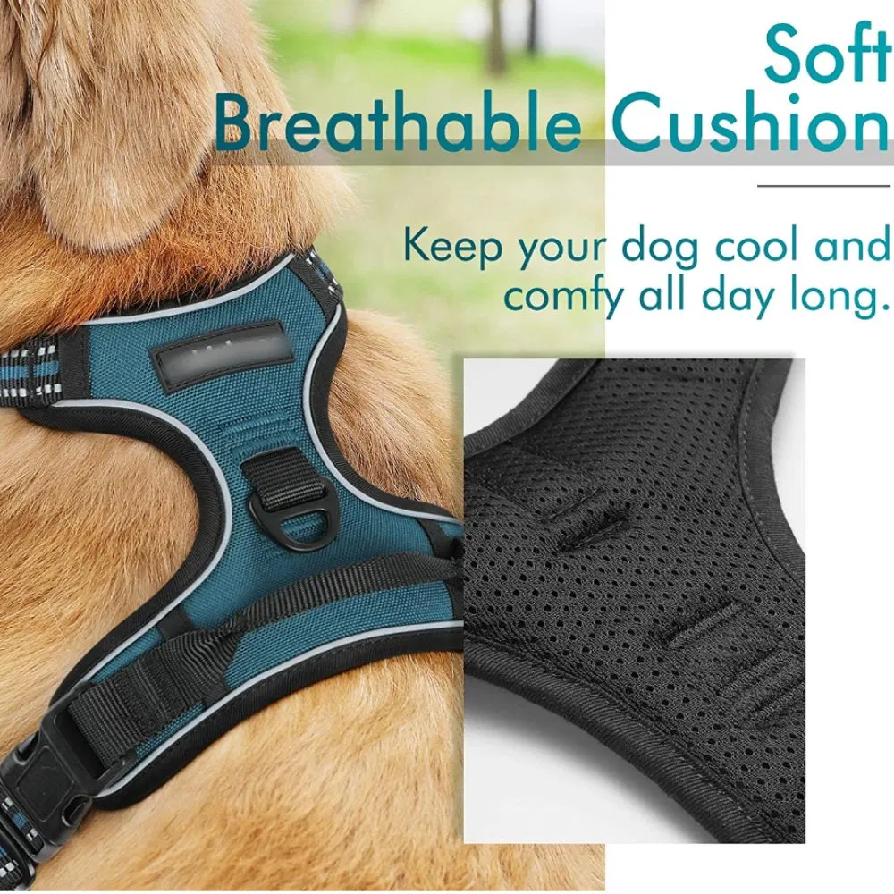 Adjustable Durable Soft Breathable Padded Dog Car Harness for Small Pets
