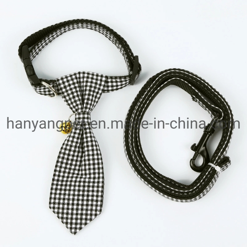 Hanyang OEM Pet Accessories Pet Product Whoesale Custom Pet Collar Bowtie with Leash