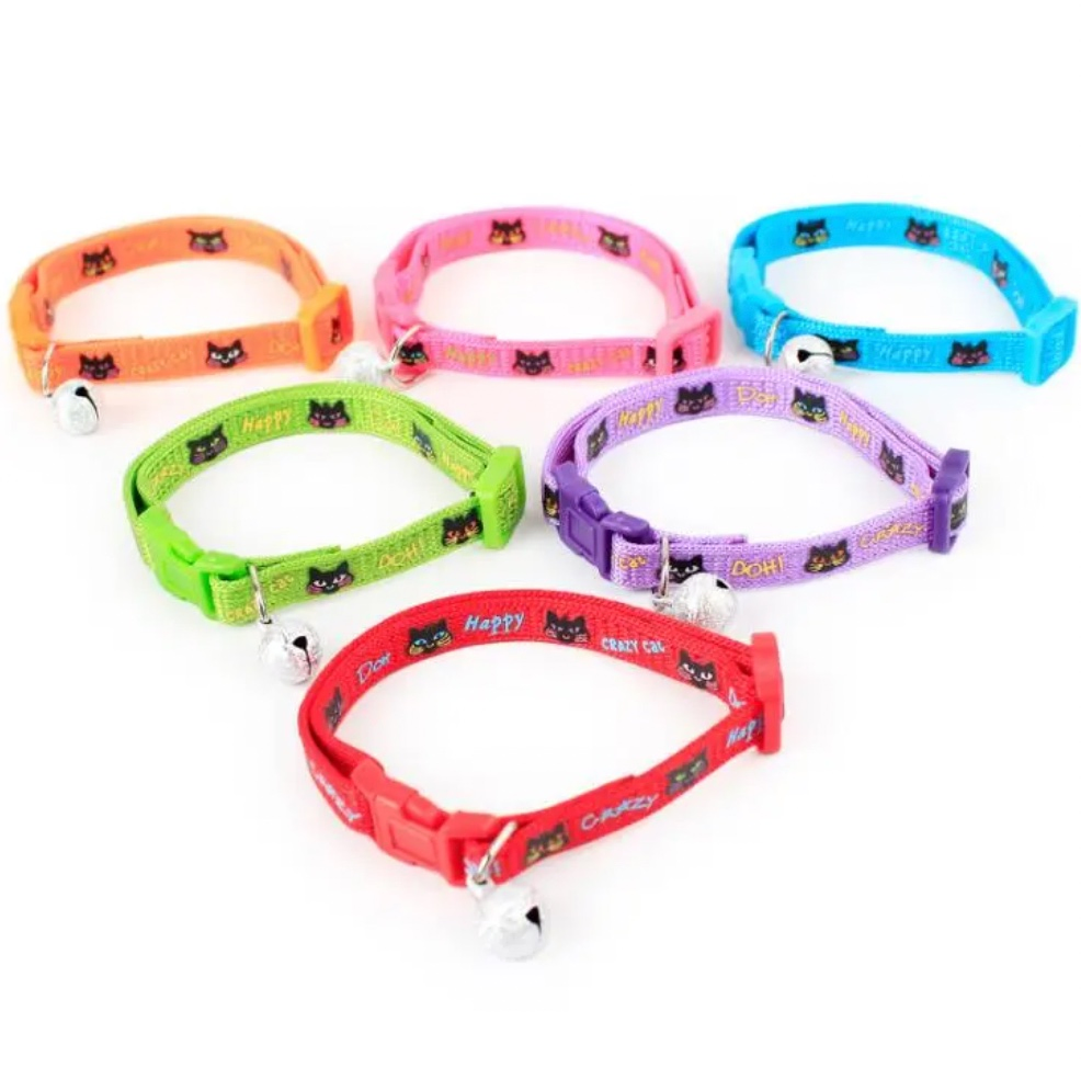 Wholesale Stocked Fashionable Nylon Luxury Design Cat Collar with Bell Pet Products