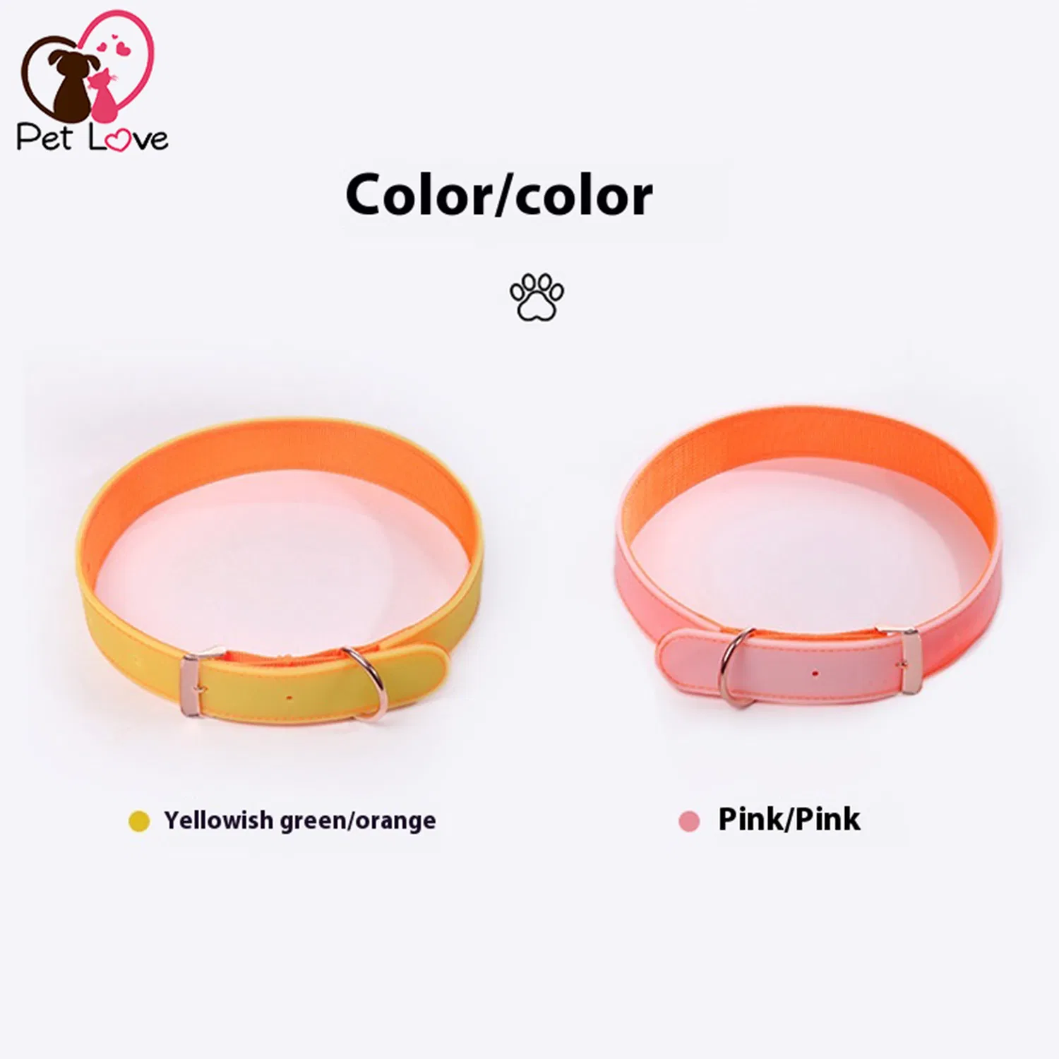Comfortable Silicone Pet Collar with Zinc Alloy Buckle