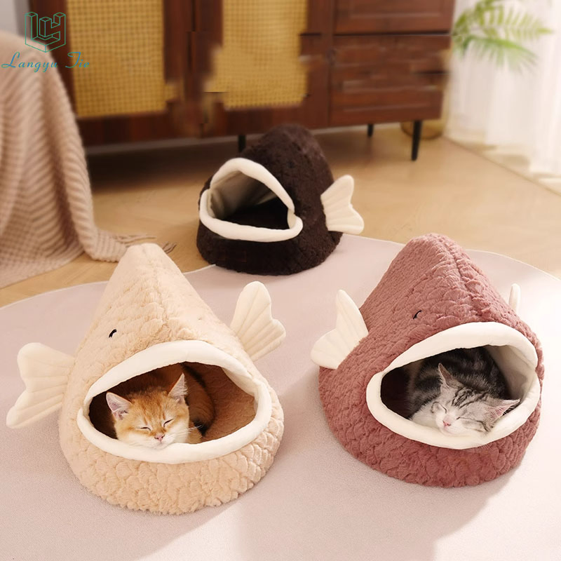 2026 Customizable Pet Bed Raised and Thickened All-Season Cat Bed Kitten Bed Summer Small Cat Bed Summer Cat Bed Soft and Comfortable Dog Beds