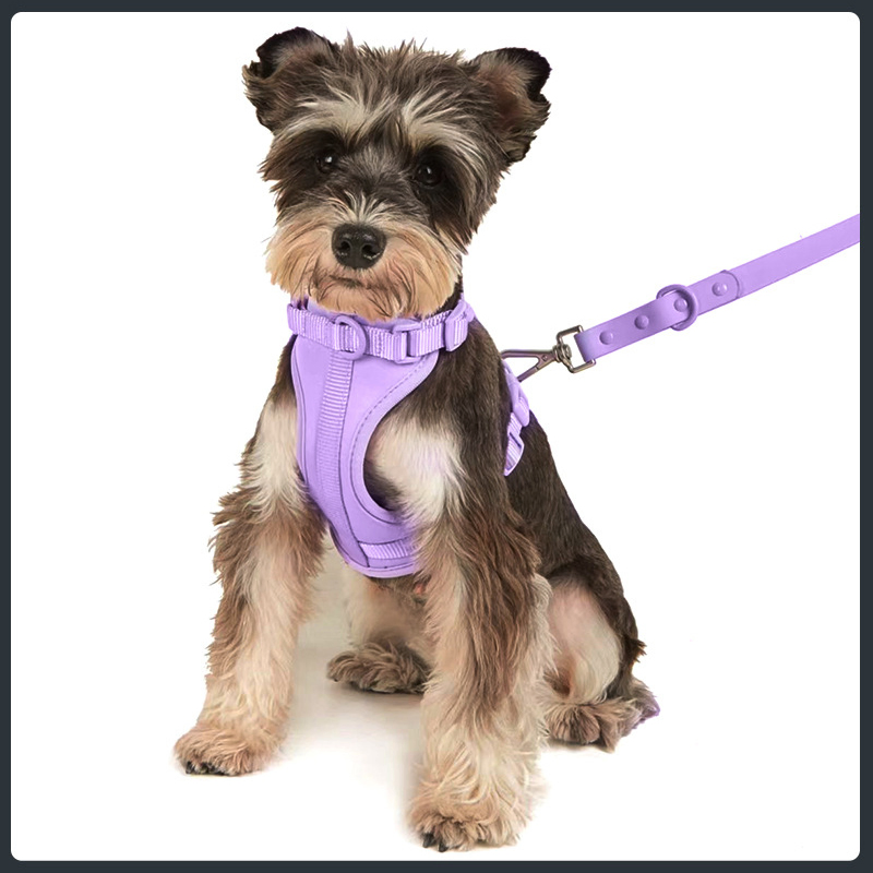 Polyester Chest Strap Reflective Safety Ajustable Pet Vest Dog Collar Leash Harness