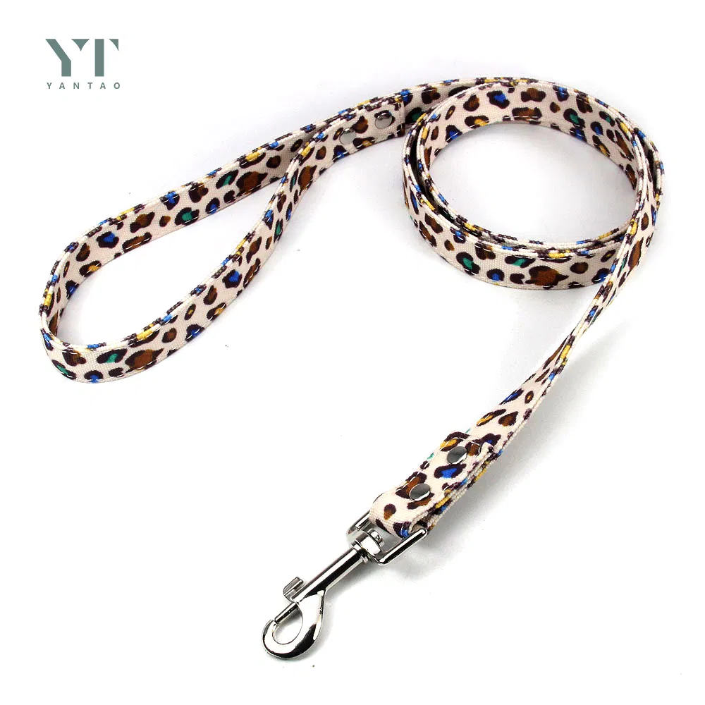 Pet Products Custom Logo Cotton Canvas Pet Collars with Nylon Webbing Dog Collar Dog Collar Safety Training Canvas Pet Collar