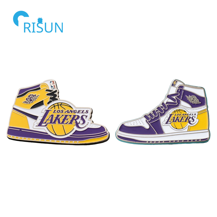 NBA Basketball Los Angeles Lakers Cap Hat Tie Tack Pin Earring Necklace Cufflink Tie Clip Bar Refrigerator Magnet Keychain Keyring Badge Enamel Lapel Pin Set