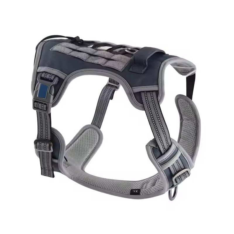 Reflective No Pulling Pet Vest Leash Outdoor Tactical Dog Training Harness (CFPTS25009)