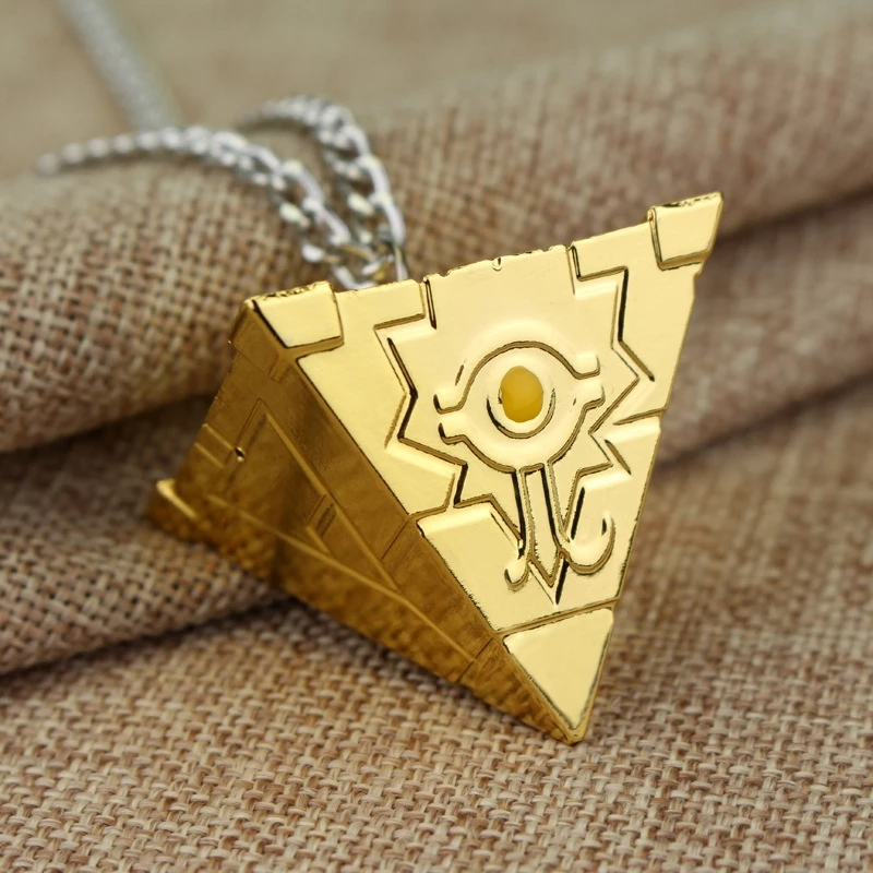 Anime Yu-Gi-Oh Necklace Yugi Muto Big Size 3D Shape Custom Zinc Alloy Electroplated Pendant