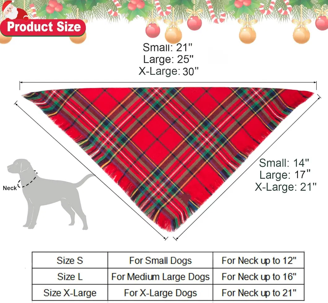 Dog Bandana Plaid View 4