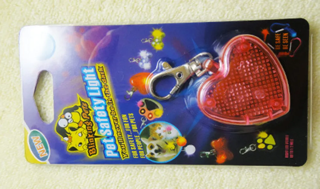 LED Heart Flash Pet Pendant 6