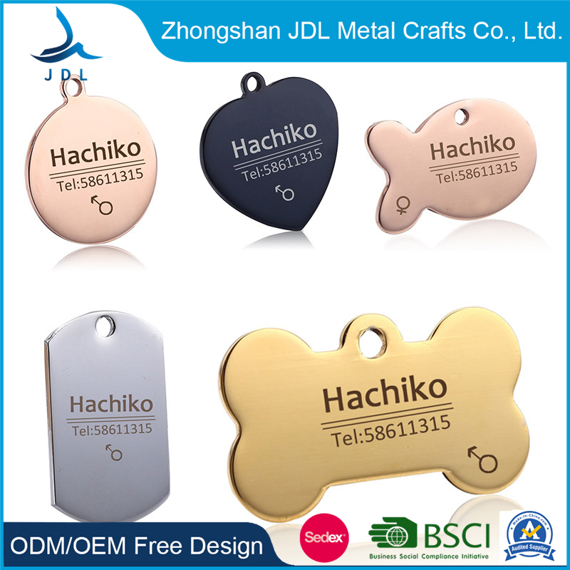 Promotional Gift China Manufacturer Custom Name ID Metal Iron Stamped Printing Logo Camouflage Military Dog Tag with Chain