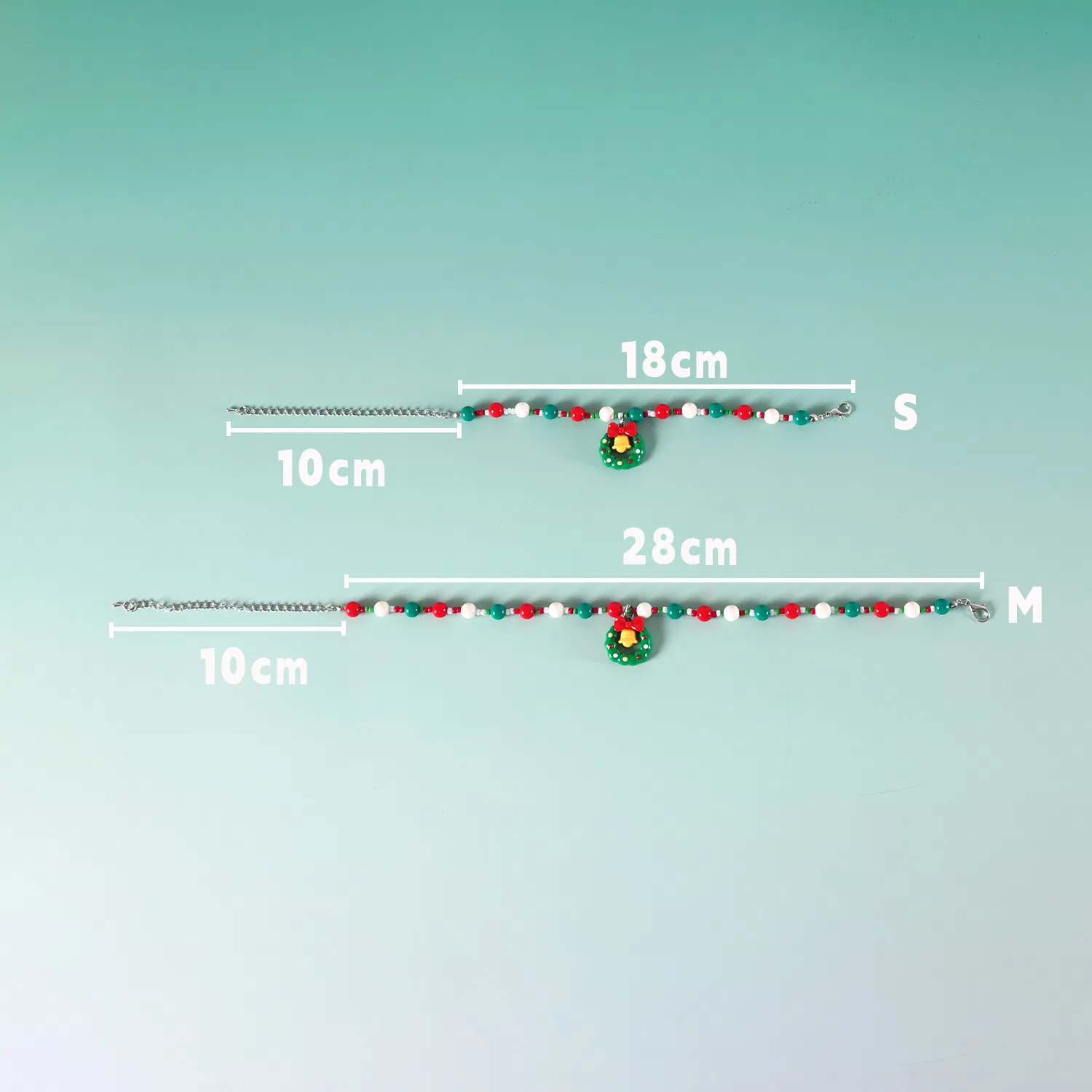 Christmas Pet Collar Set with Bell Bow Reindeer Pendant - Festive Dog Cat Necklace