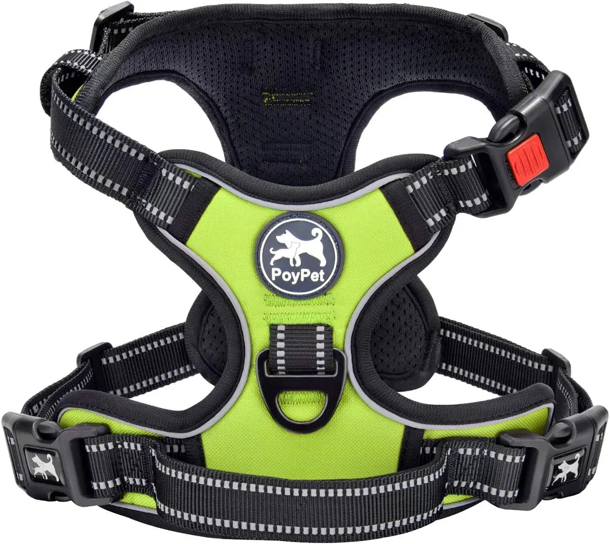 Soft Padded Pet Reflective No Choke Front Clip No Pull Dog Harness