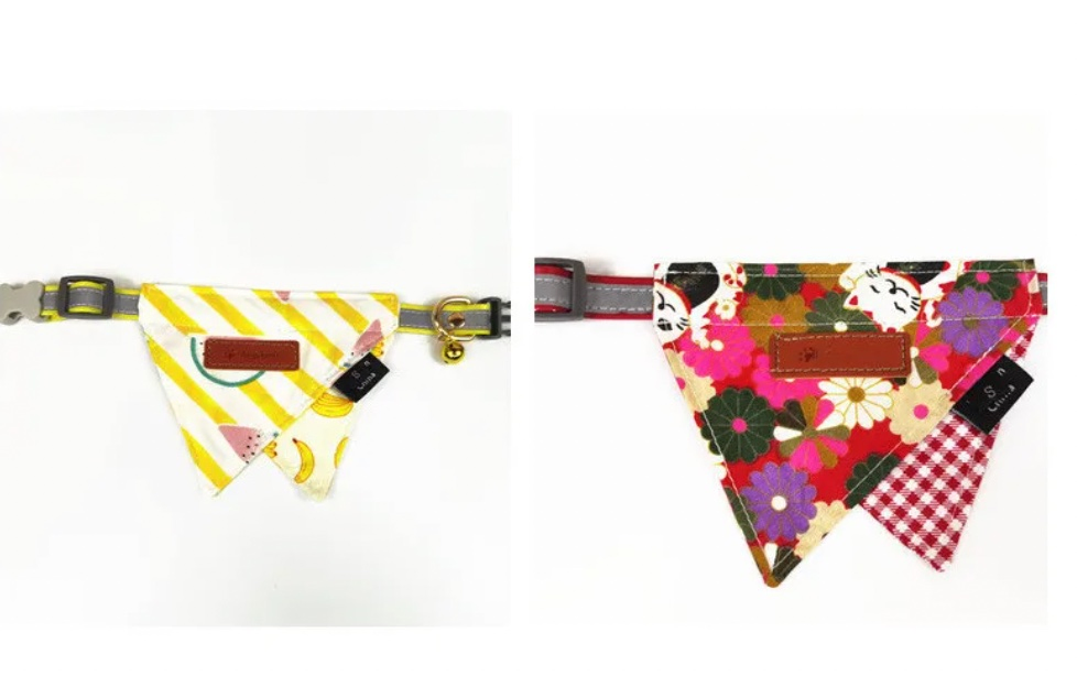 Pet Collar, Dog Bandanas Handkerchiefs Scarfs Triangle Bibs, Creative Adjustable Pet Dog Cat Puppies Collar