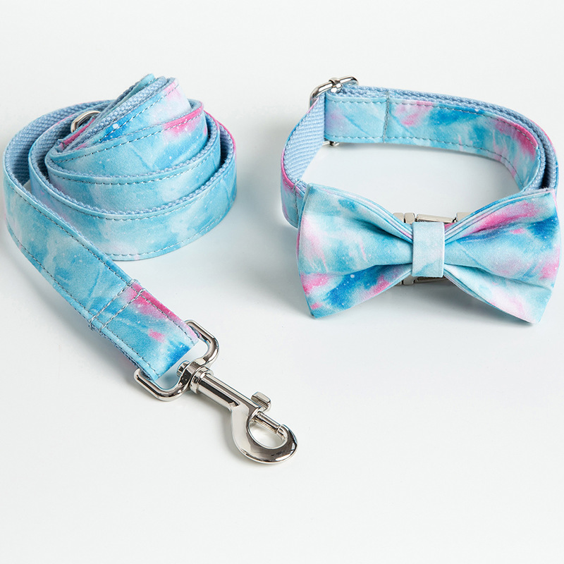 Pet Products Nylon Dog Collars Design Pet Bowknot Leash