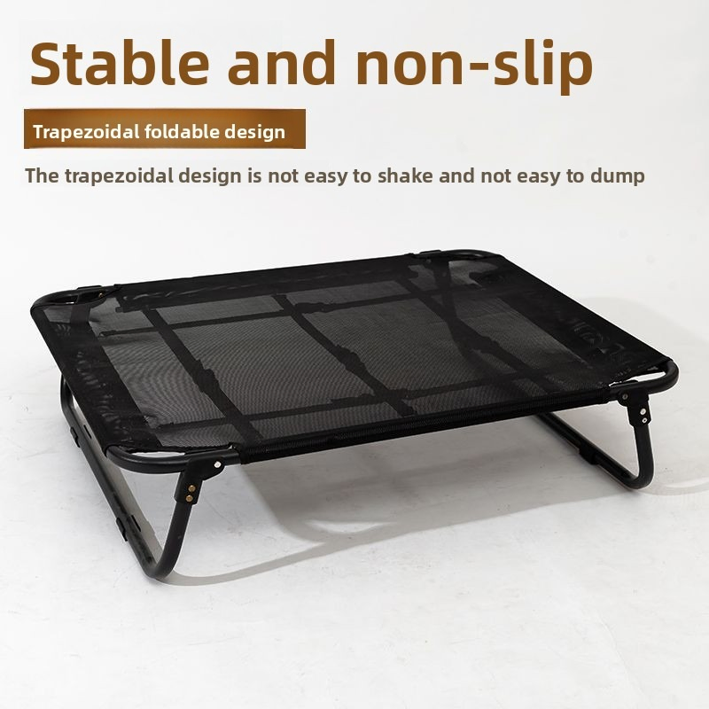 Folding Outdoor Waterproof Steel Frame Raised Travel Pet Cot Dog Bed
