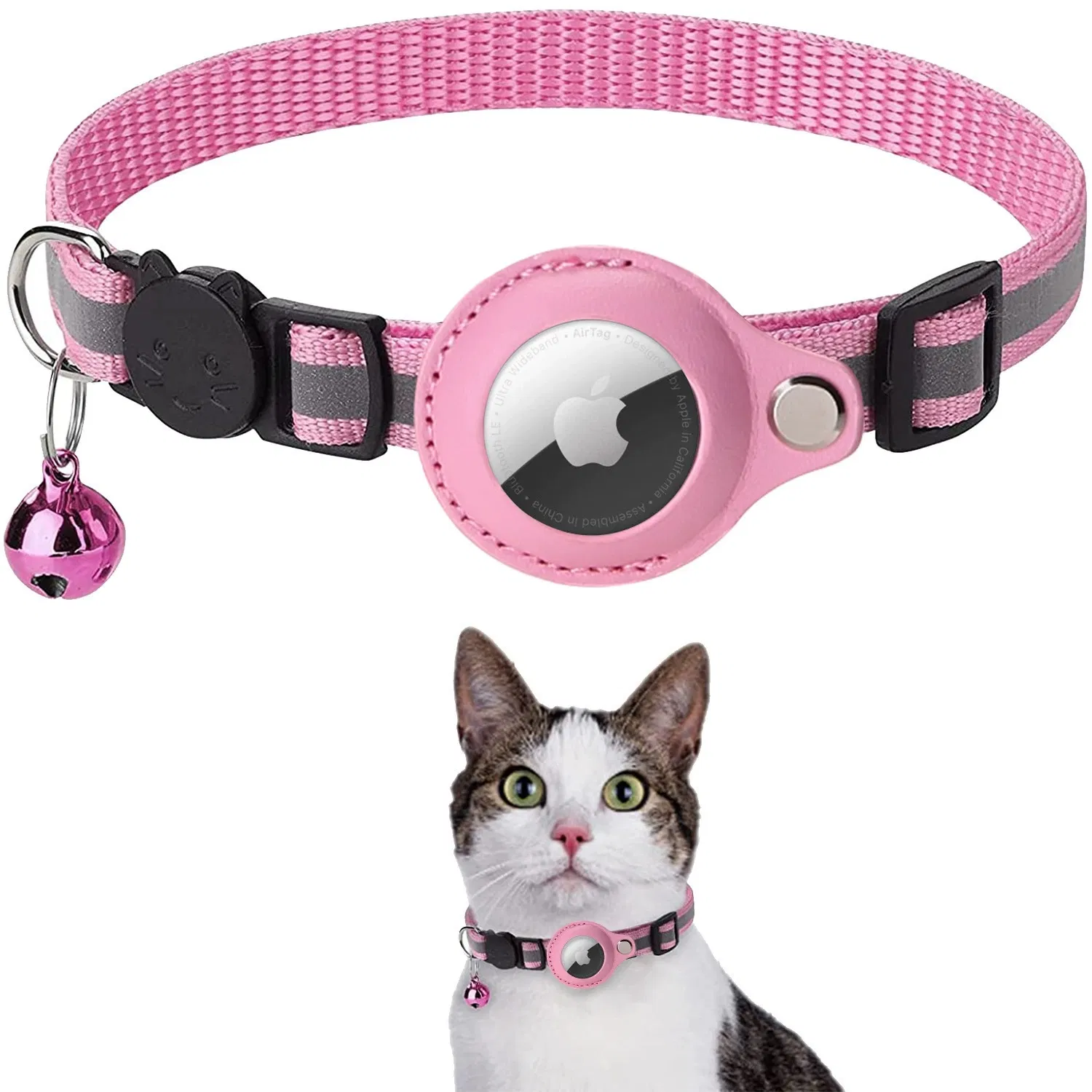 Amazon Hot Selling Pet Locator Collar with Airtag Bell Cat Collar Wholesale-China