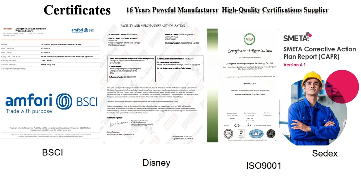 Factory Certifications