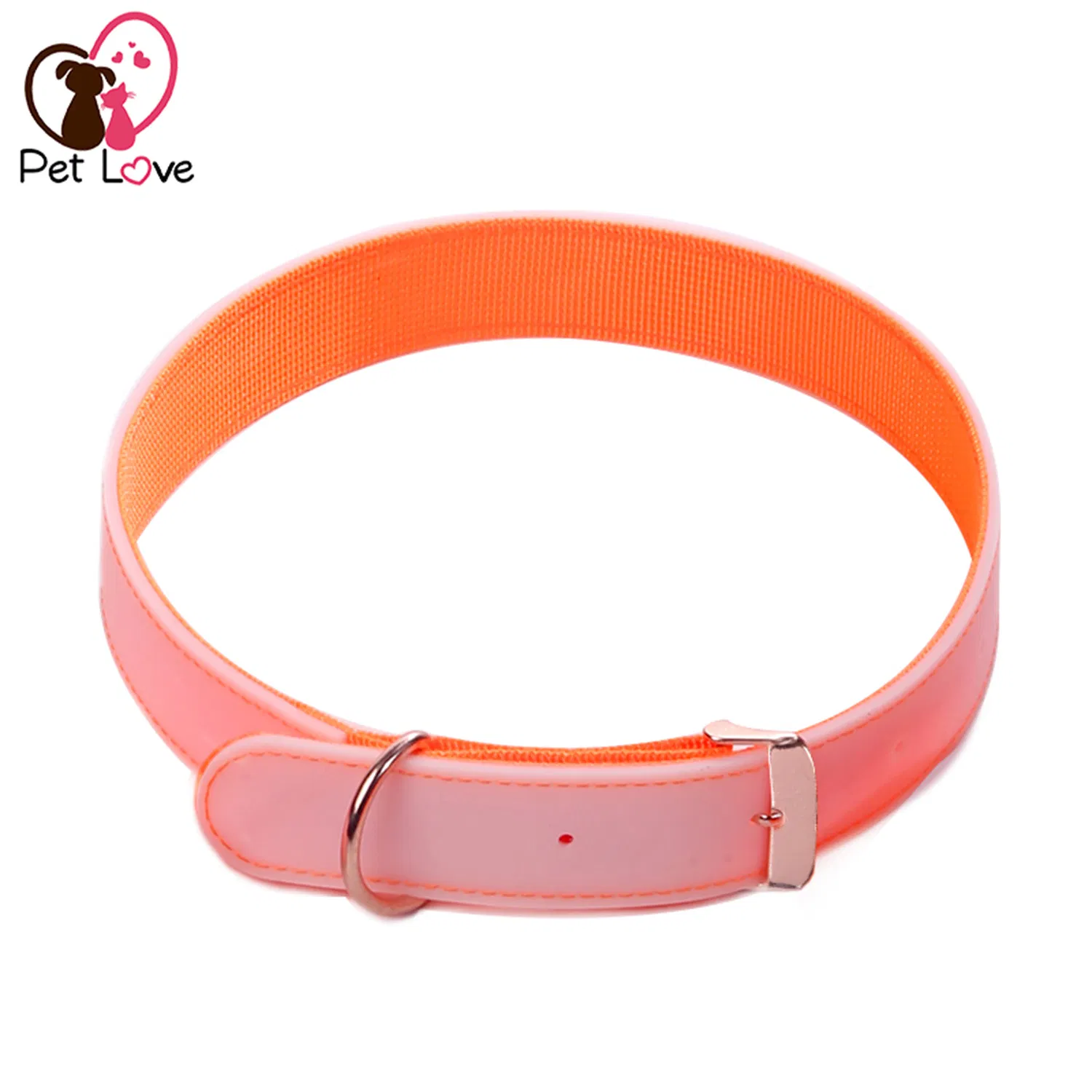 Comfortable Silicone Pet Collar with Zinc Alloy Buckle