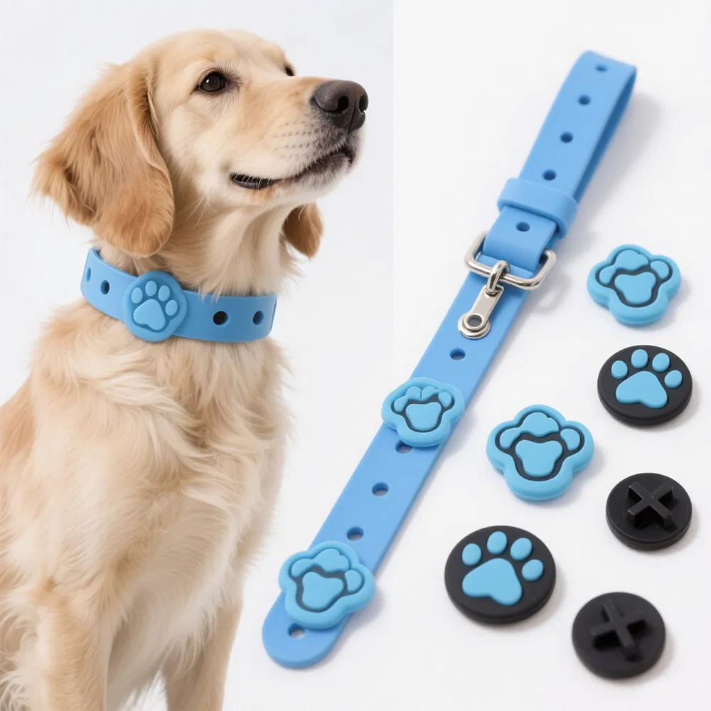 Custom PVC Dog Collar Decorations for Grooming Salons &amp; Pet Shops OEM