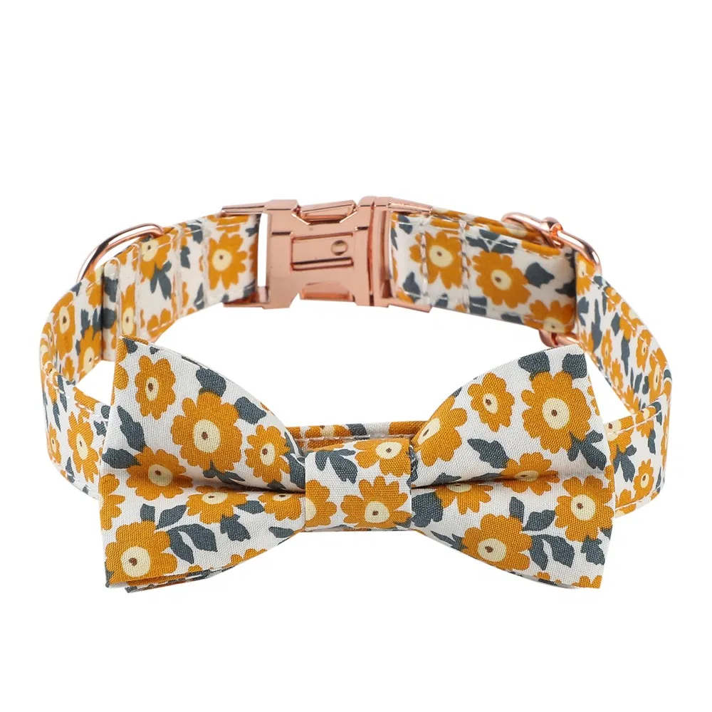 New Product Spot Small Floral Bells Cat Collar Pet Bow