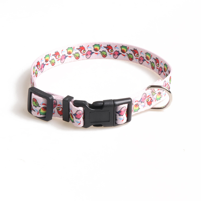 New Pet Products New Hand-Painted Design Ribbon Dog Collar Animal Series Plastic Buckle