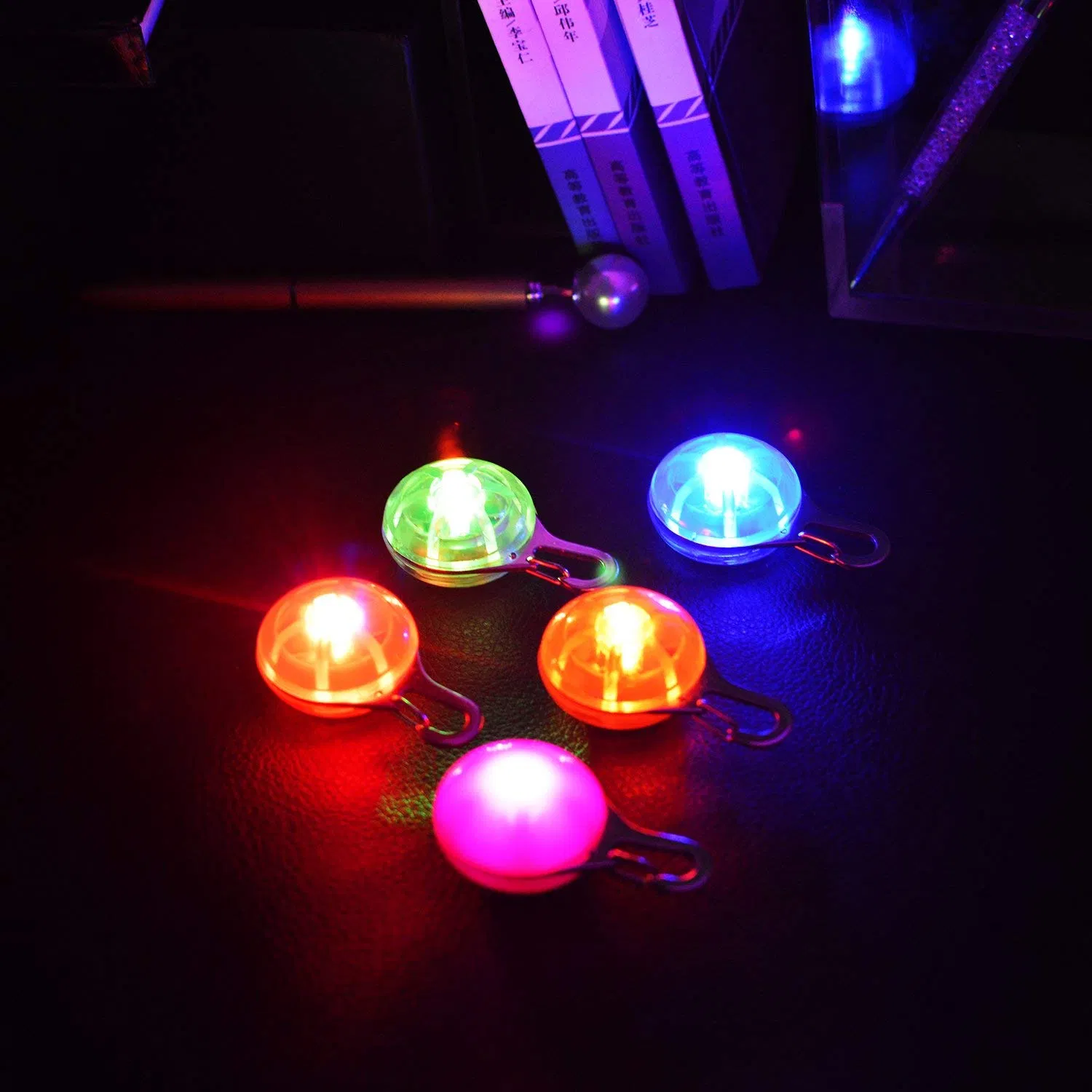 Clip-on Pet Products Dog Collar LED Light Waterproof Safety Lights