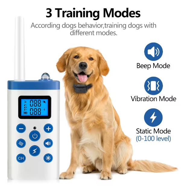 Pet Products Top Sellers Transmitter Waterproof Wireless Electric Dog Training E-Collar Pet Trainer Dog Bark Deterrent Device