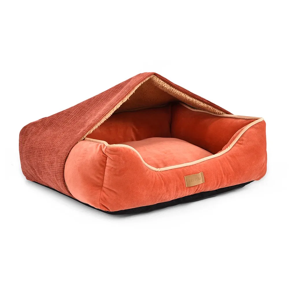 2 in 1 Multifunctional Pet Soft Bed Puppy Cat Cave Blanket Cover Raised Dog Bed