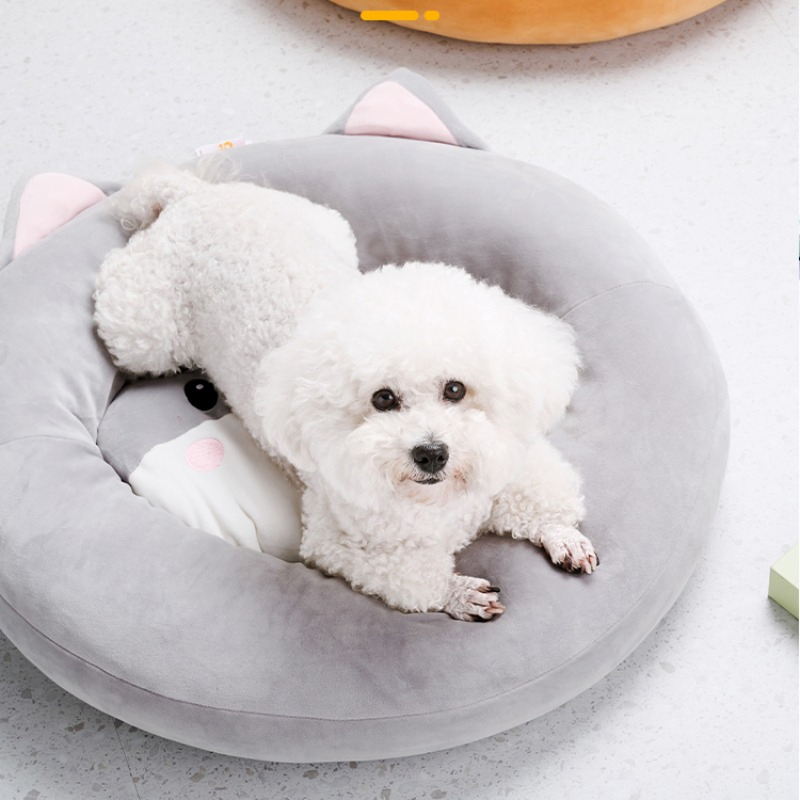 Cat Pet Bed Anti-Slip Bottom Calming Dog Beds Luxury Pet Bed