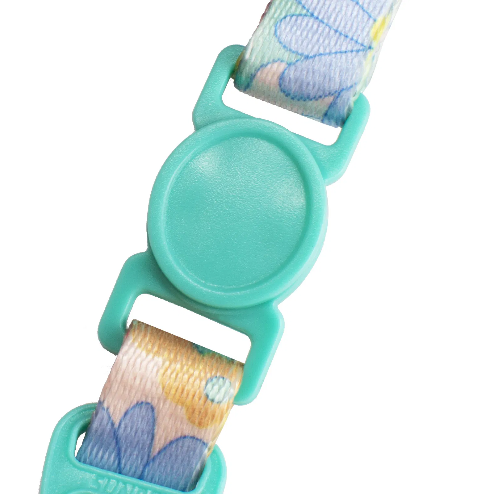 Wholesale Multi-Colors Printing Adjustable Polyester Pet Cat Puppy Collar with Bells and Floral Pendant