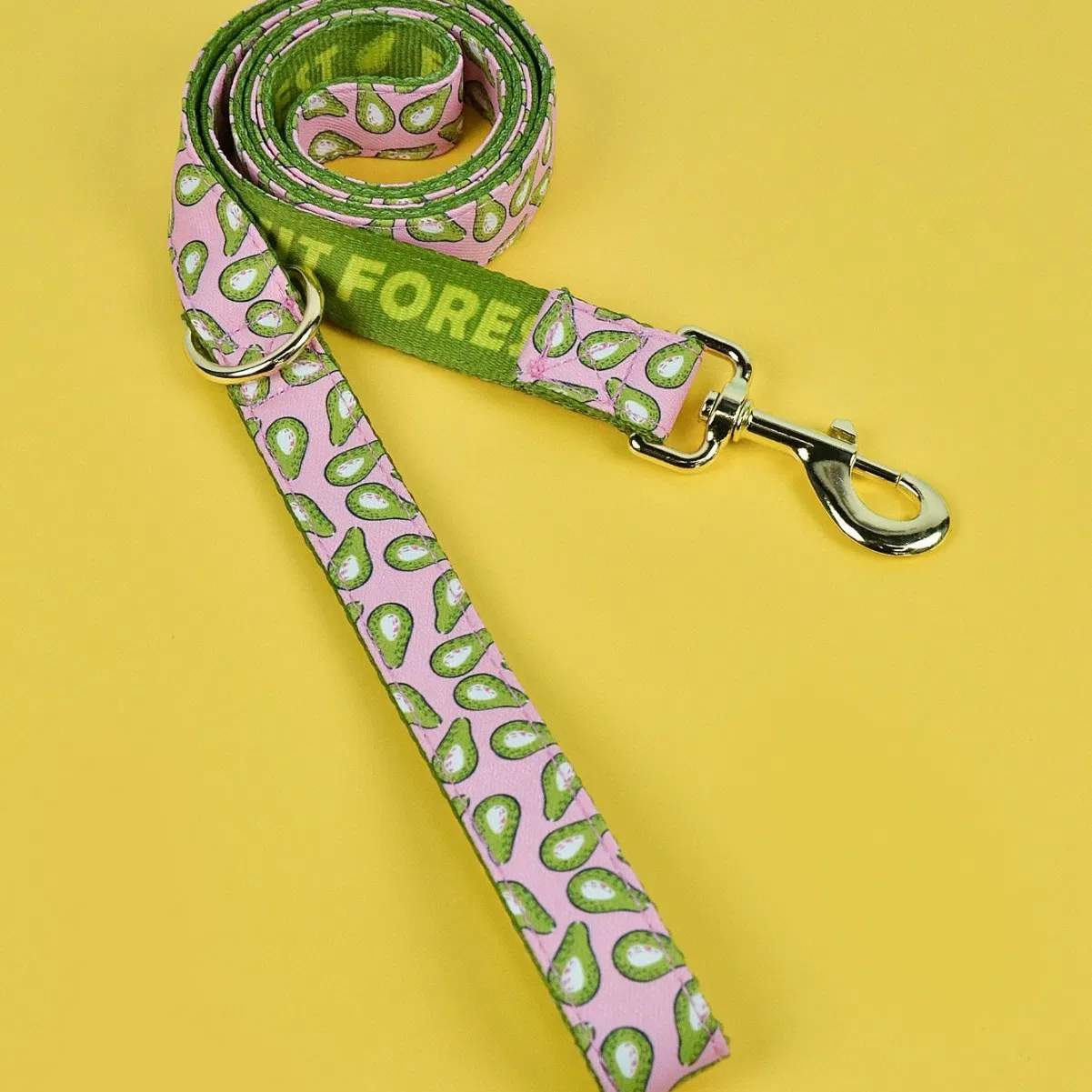 Pet Nylon Collars Printing Patterns Dog Leash Outdoor Pup Accessories