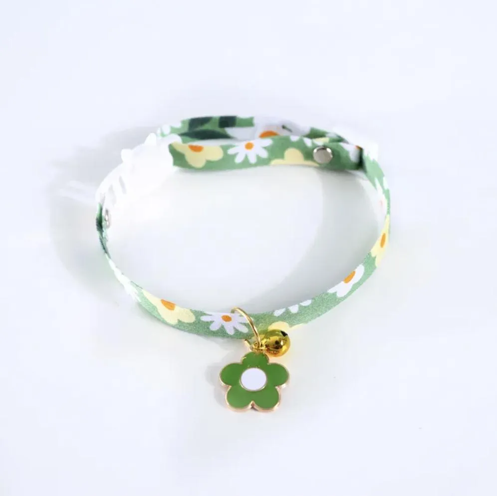 Breakaway Cat Collar Flower with Bell