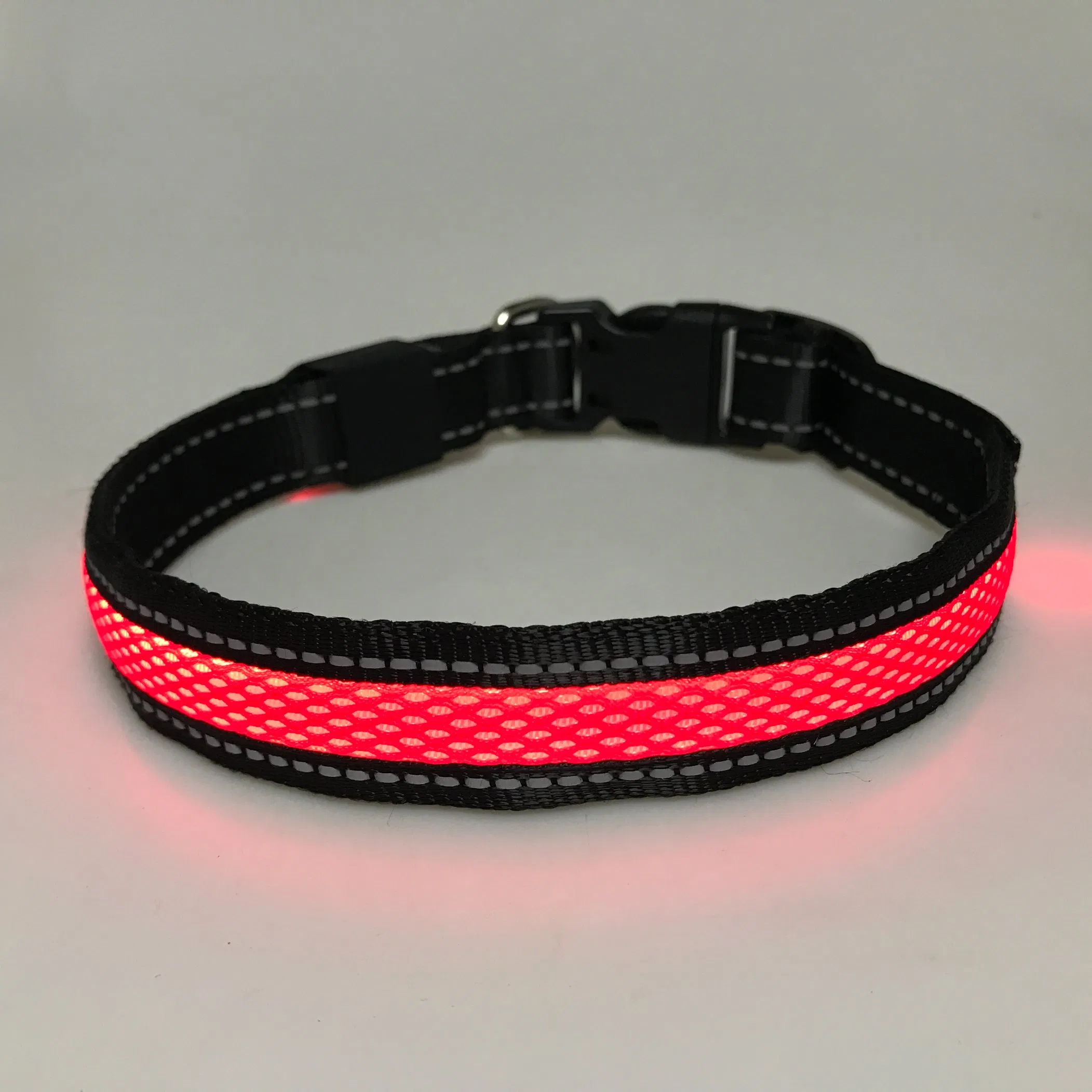 LED Light-Emitting Pet Dog Collar USB Dog Light Collar Night Safety Reminder Glowing Cat and Dog Collar