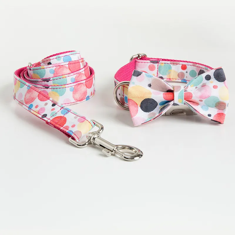 Bowknot Dog Nylon Collar View 1
