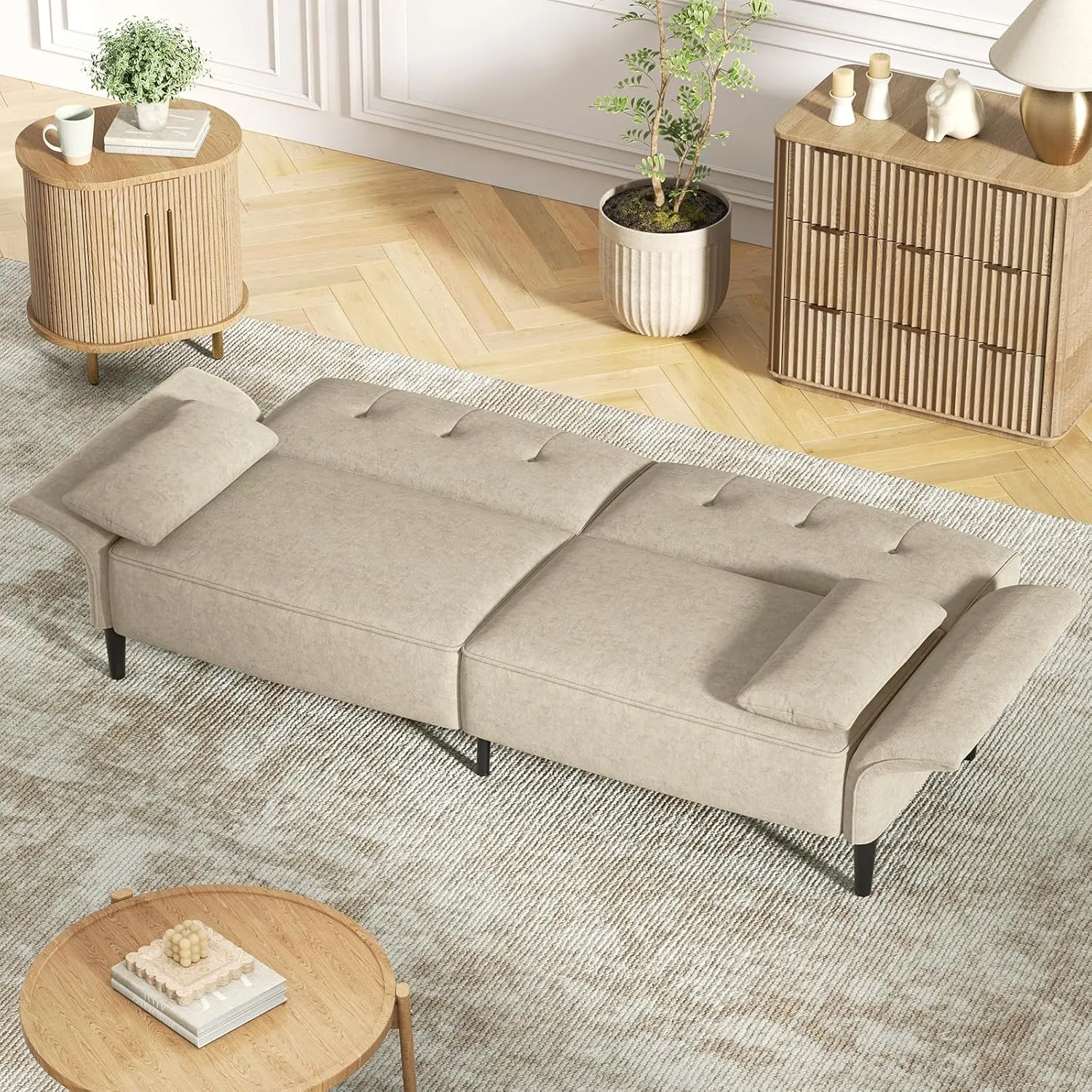 Easy-Clean Waterproof Sofa Bed for Pet-Friendly Homes
