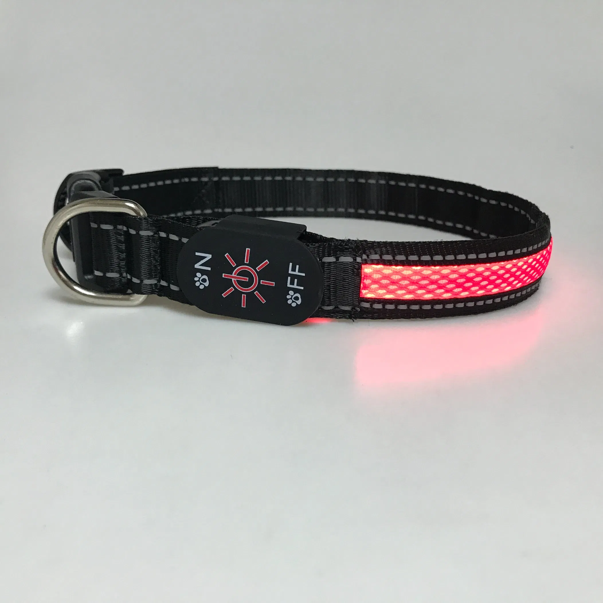 LED Light-Emitting Pet Dog Collar USB Dog Light Collar Night Safety Reminder Glowing Cat and Dog Collar