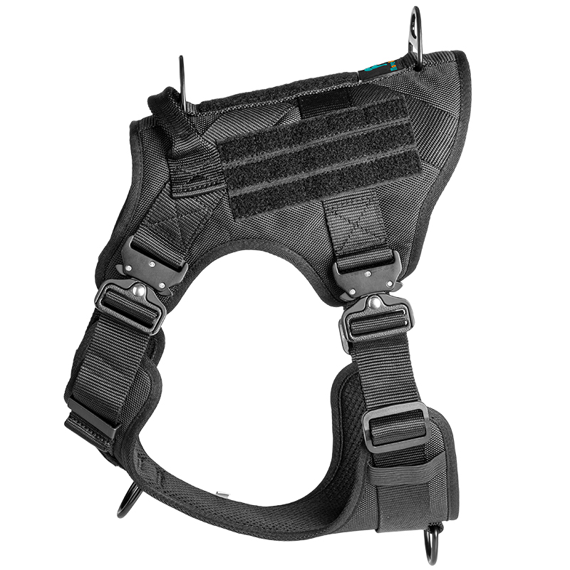 Customized Pet Products Wholesale Tactical Dog Harness with Training Waterproof EVA Padded Adjustable Outdoor Big Hunting Dog Harness