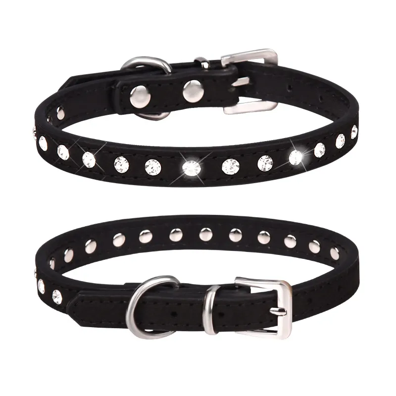 Rhinestone Dog Collar Detail