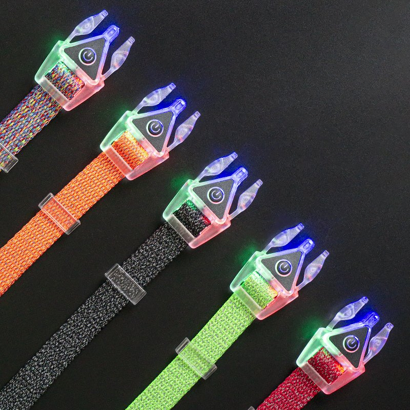 Reflective Light Night De Luz PARA Mascotas Perro Con Perros Collares Perroslar LED Dog Collar Glow in The Dark Sample Customization