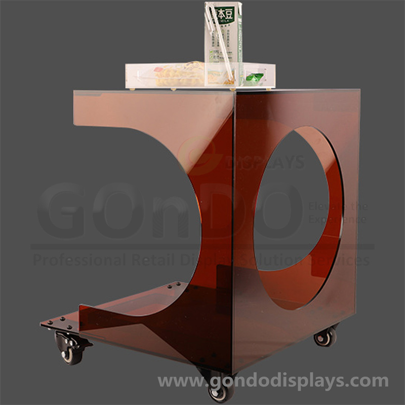 New Premium Lucite Custom Big Cats Sleeping Square Dog Sofa Clear Acrylic Pet Bed and Bowl Feeder