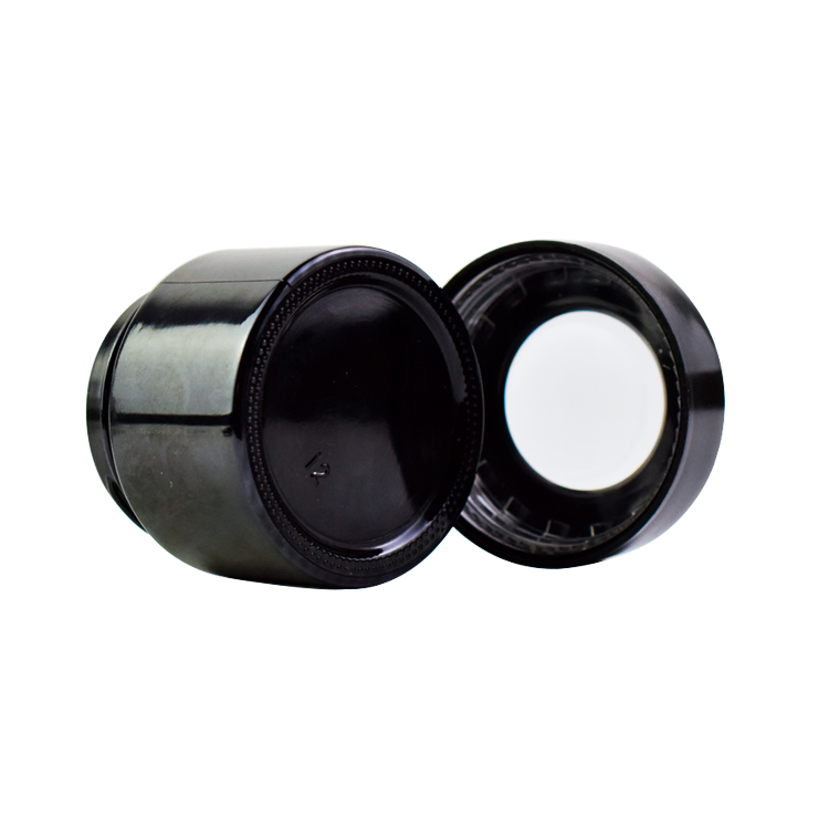 Wholesale 3.5g 10g UV Black Magnifying Glass Jar Child Proof Jar Flower with Smell Proof Child Resistant Magnifying Lid