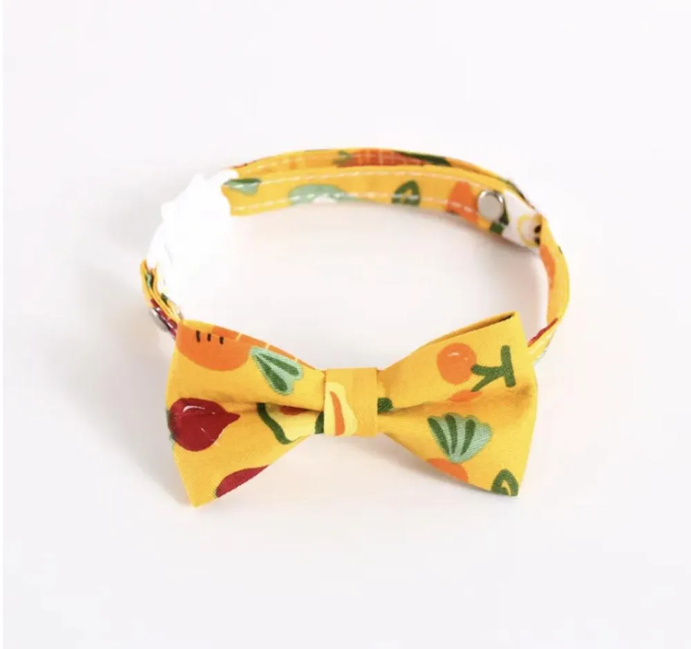 Cat Bow Tie Collar Print 2