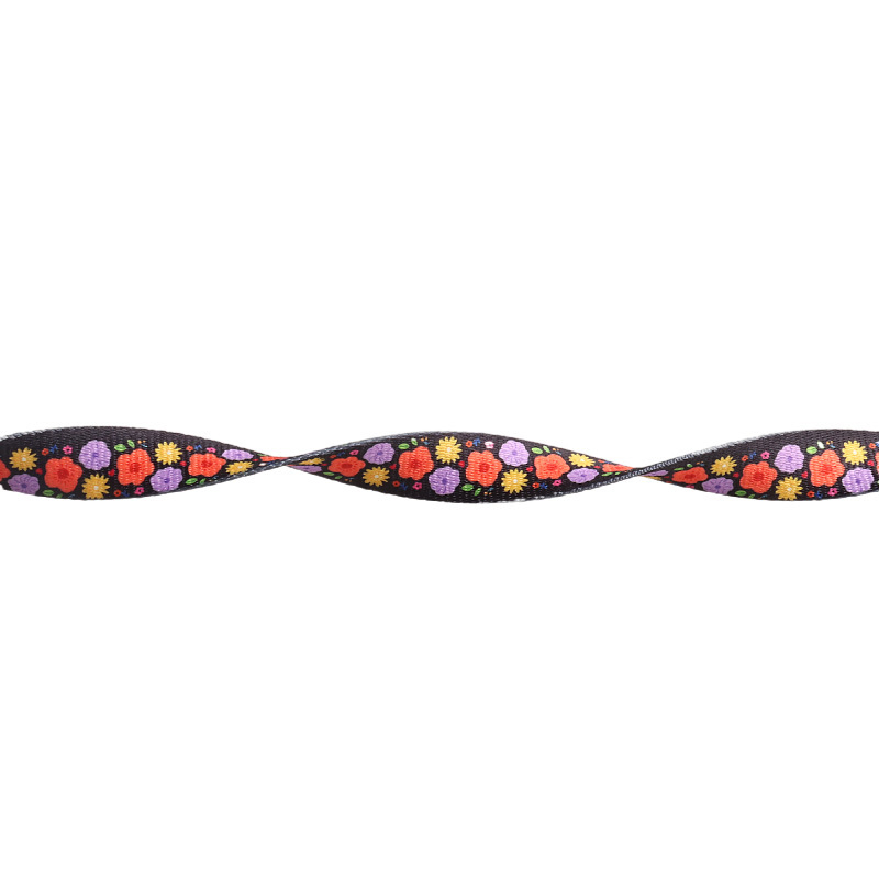 Arminger New Pet Products New Hand-Painted Design Ribbon Dog Collar Flower Series Plastic Buckle