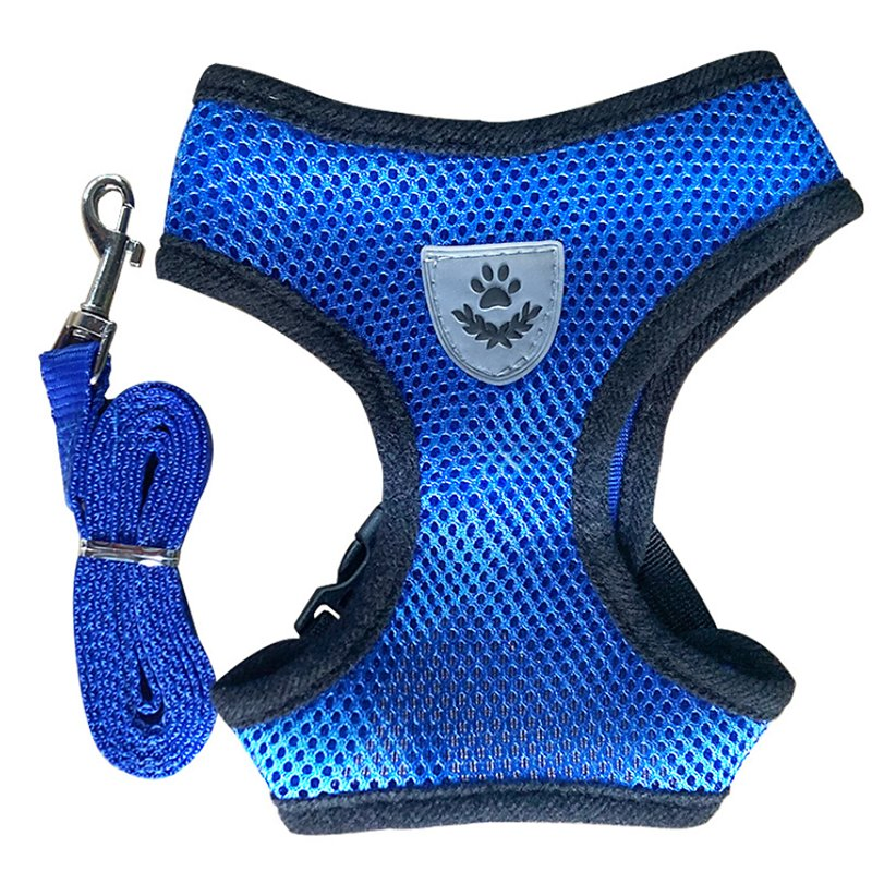 High Quality Adjustable Pet Dog Chest Harness with Leash for Small Dog Supplies