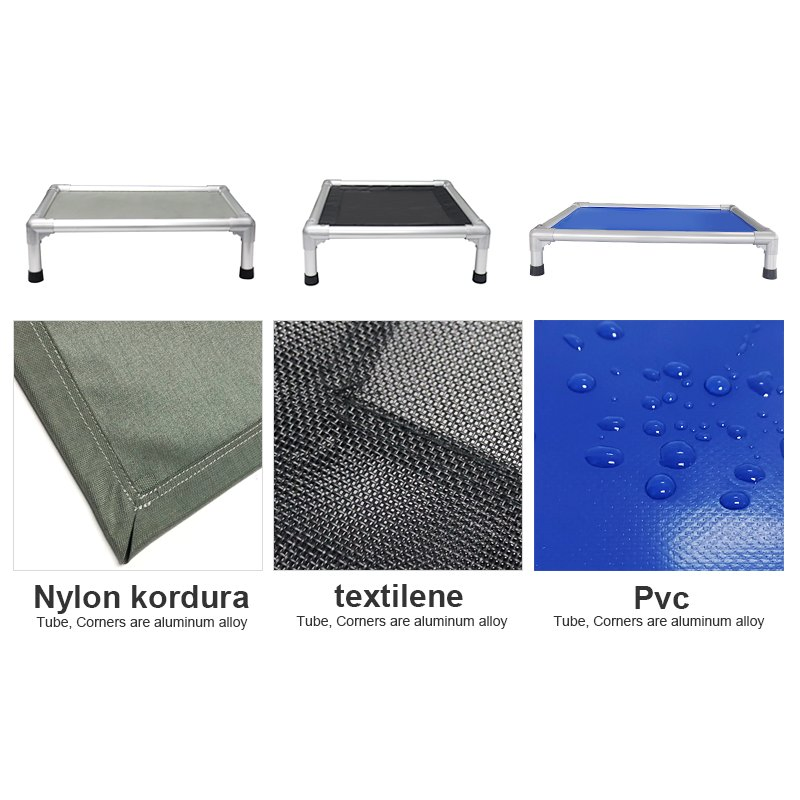 Elevated Dog Bed Outdoor Portable Large Raised Canopy Pet Dogs Mesh Bed