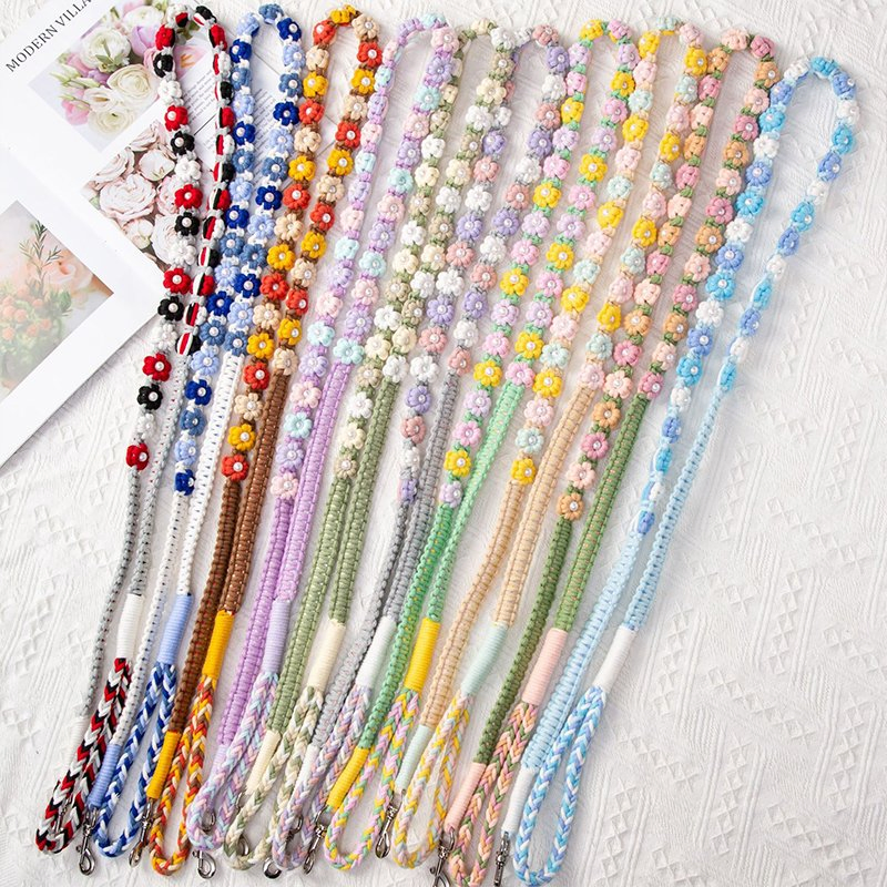 New Design Fashion Color Design Flower Leash Pet Leash Dog Collar