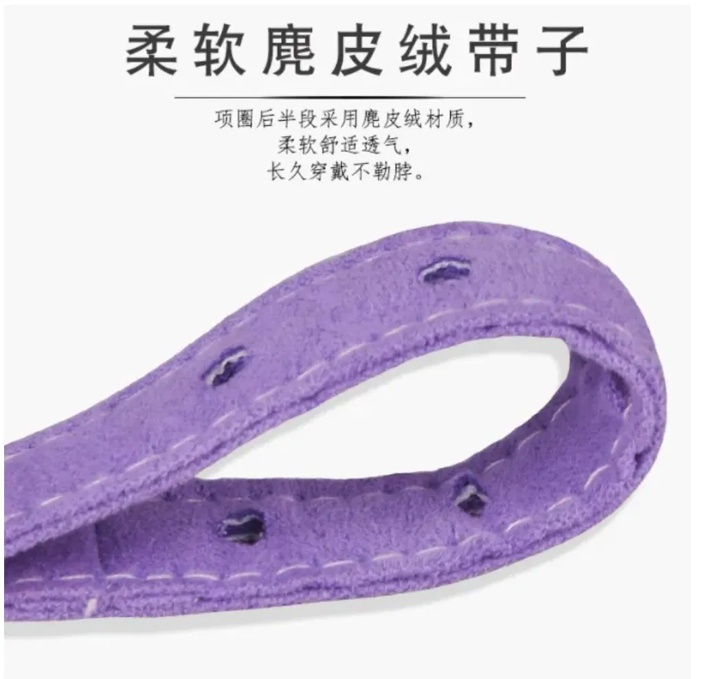 New Heart-Shaped Pet Necklace Dog Chain Cat Crystal Love Collar