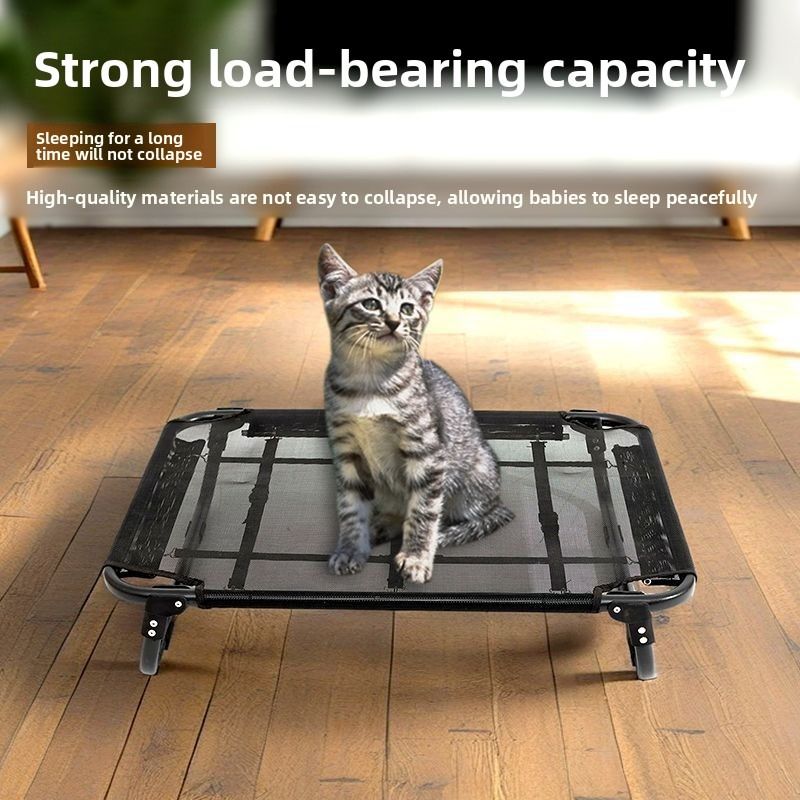 Folding Outdoor Waterproof Steel Frame Raised Travel Pet Cot Dog Bed