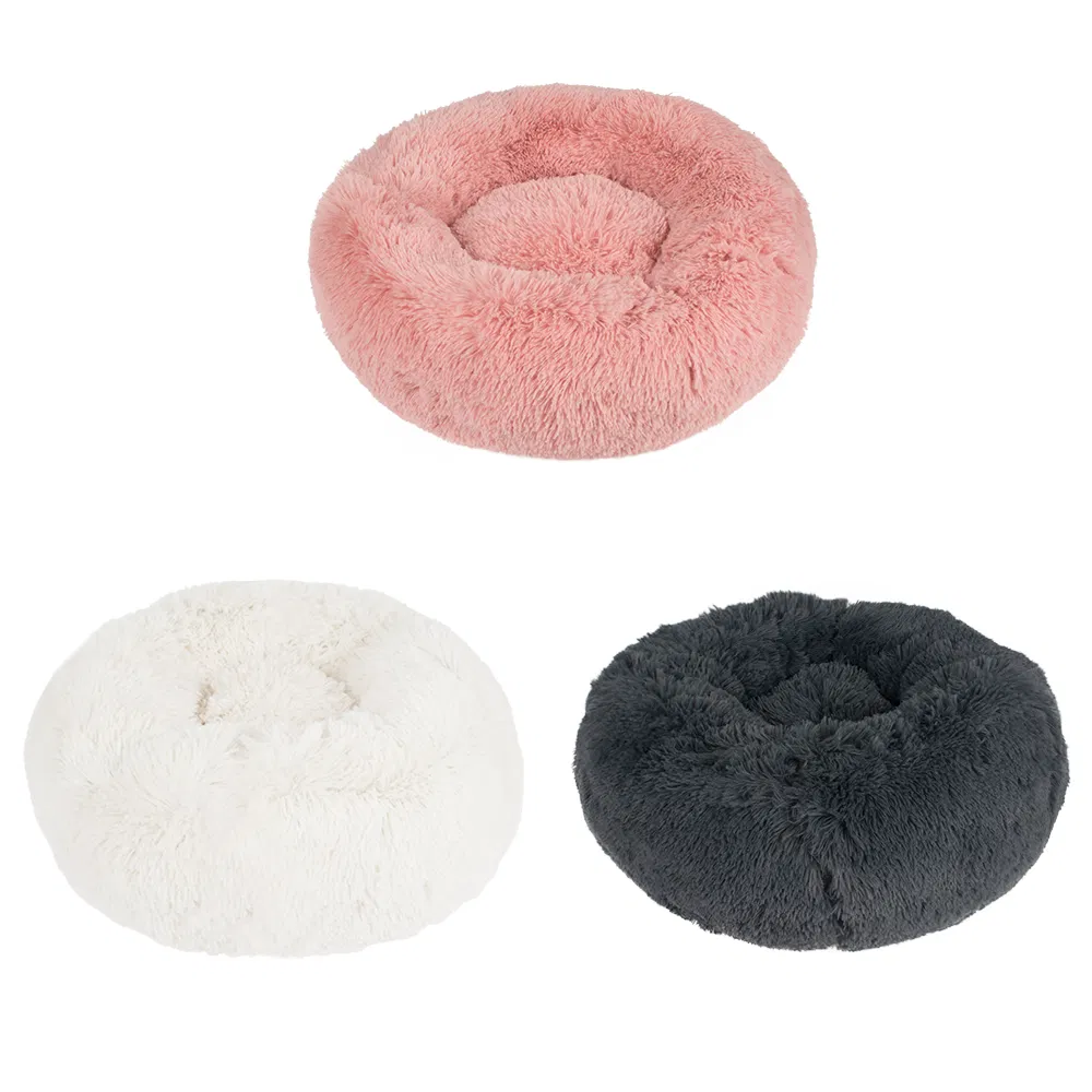 Rena Pet Factory Price Luxury Warm Hot Sale Calming Donut Pet Bed