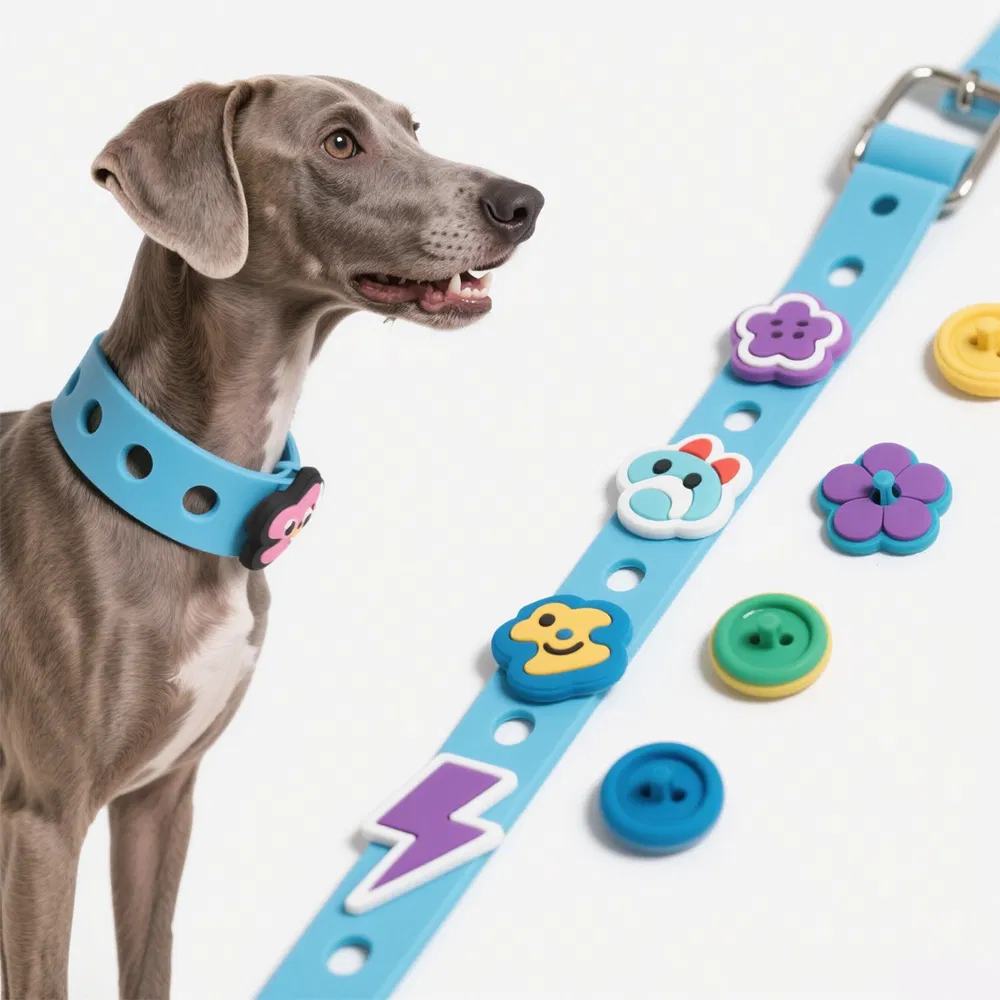 Custom PVC Pet Collar Charms with Logo for Pet Brands OEM Manufacturer