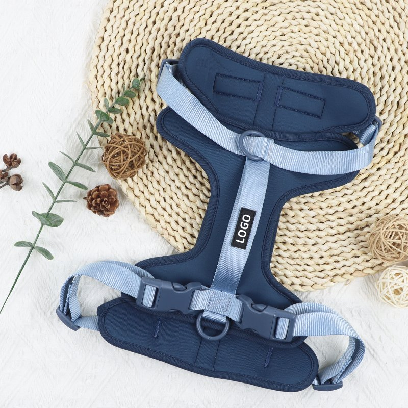 New Pet Supplies Dog Safety Harness Adjustable Soft Padded Air Layer Aesthetic Dog Harness for Pet Dogs Outdoors